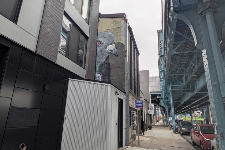 Pigeon mural
