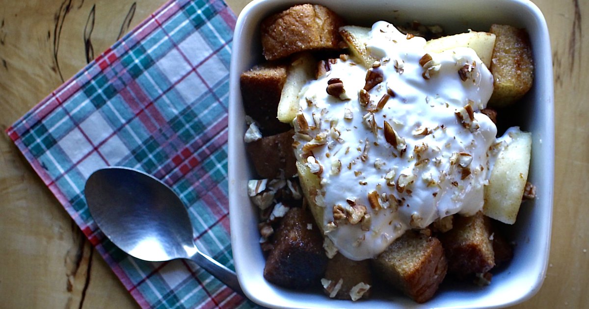Healthy Recipe CocoaHazelnut “French Toast” with Pear PhillyVoice