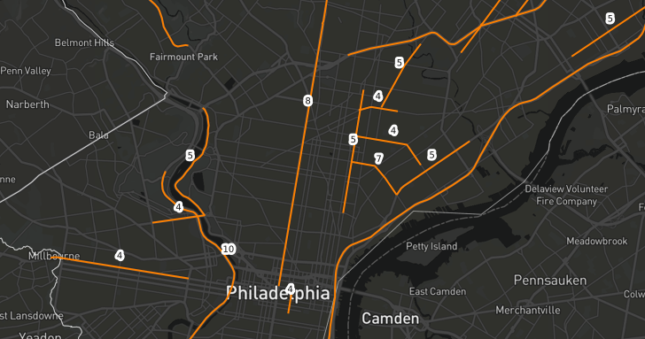 Philly has four of 10 most deadly road segments in Pennsylvania