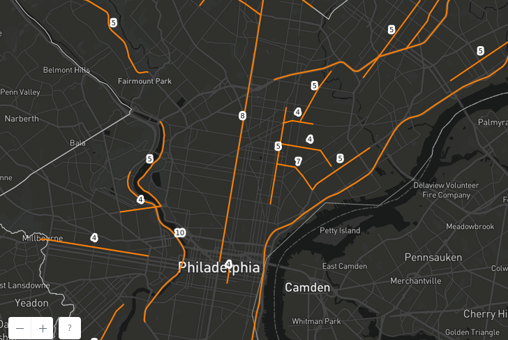 Map deadly segments philly