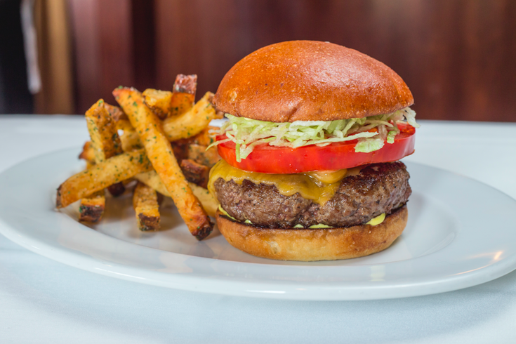 Ocean Prime burger - Philadelphia Marathon deal