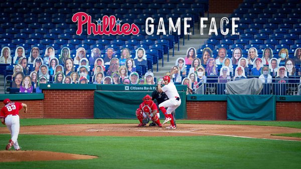 Phillies fans enter Citizens Bank Park using 'facial