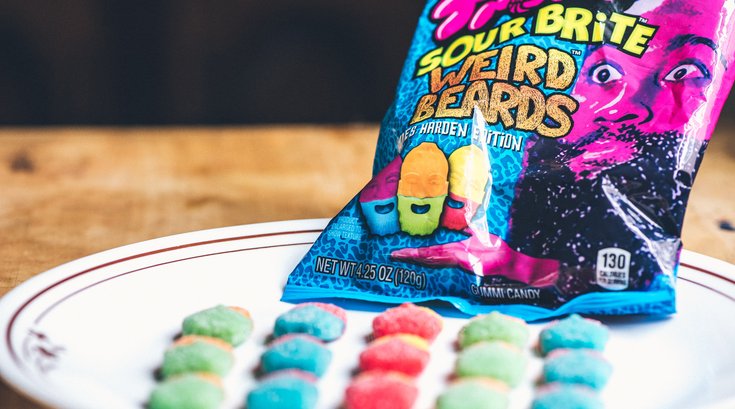 Trolli’s Sour Brite Weird Beards: James Harden Edition