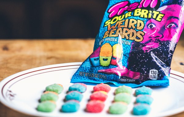 Trolli’s Sour Brite Weird Beards: James Harden Edition