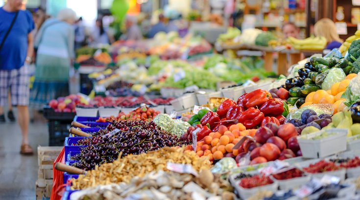 Produce at a Grocery Store 