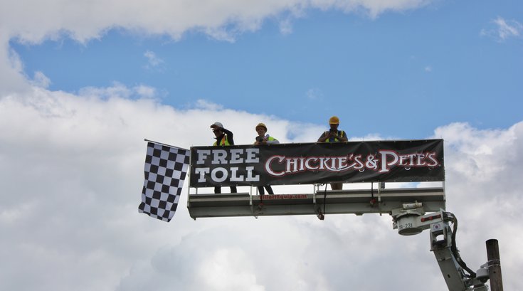 Free Toll Chickie's and Pete's