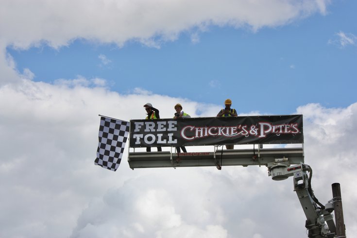 Free Toll Chickie's and Pete's
