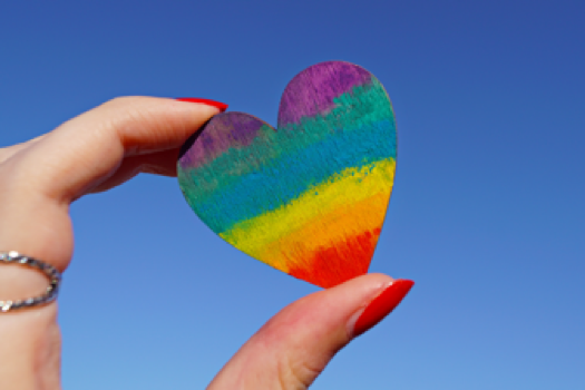 Pride Month June 2021 Holding Heart