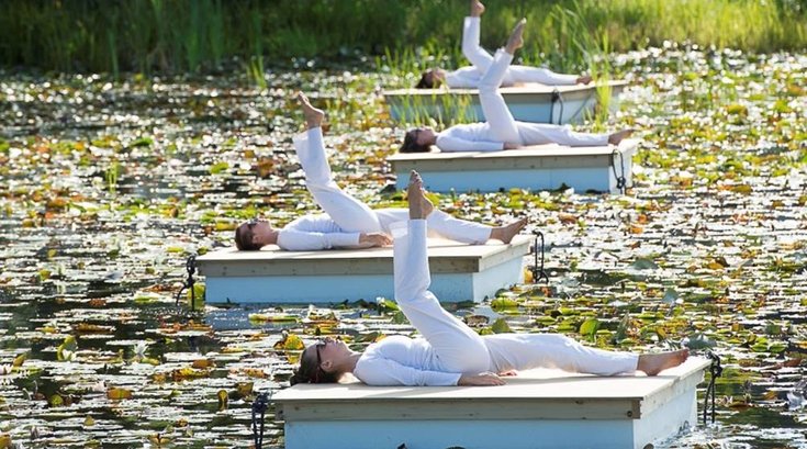 Raft Piece performance by Trisha Brown Dance Company