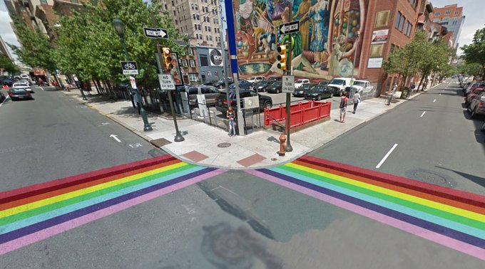 Rainbow Crosswalk