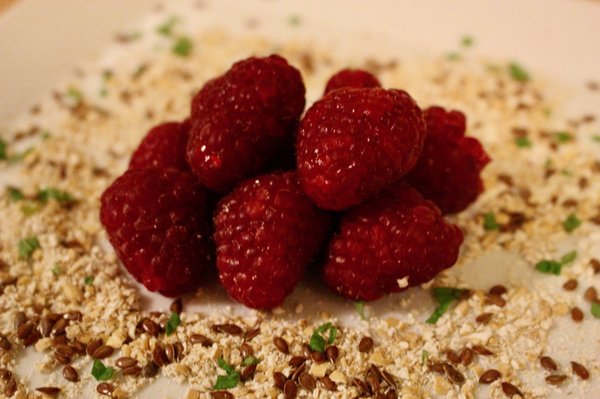 Raspberry Oat Bars
