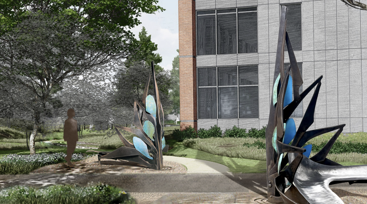 Riverview Wellness sculptures