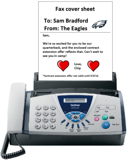 Sam Bradford fax