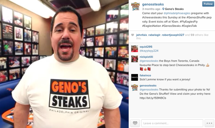 Geno's t-shirt