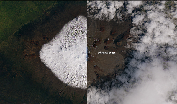 Snow in Hawaii.