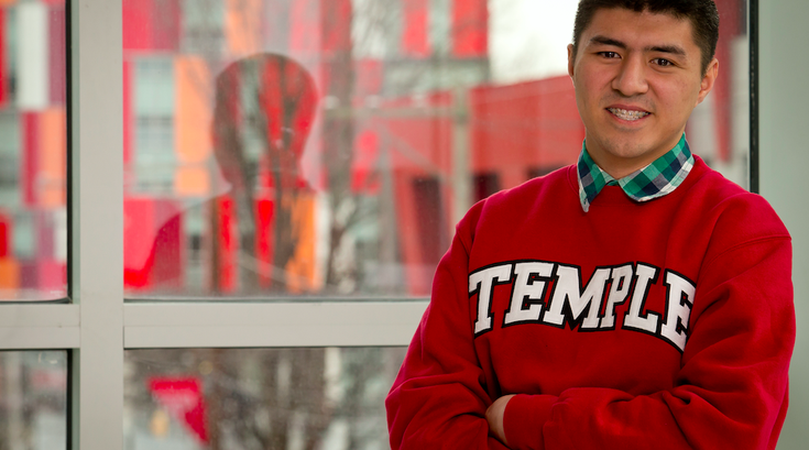 Temple student on Wheel of Fortune