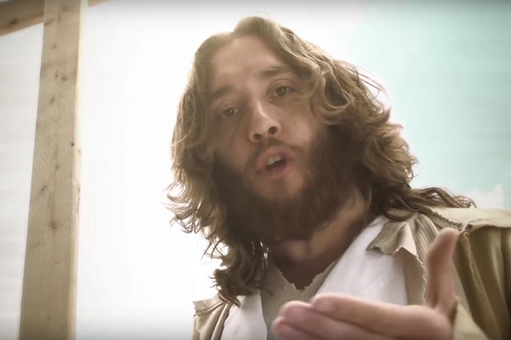 Philly Jesus in the new Steak ’Em Up commercial