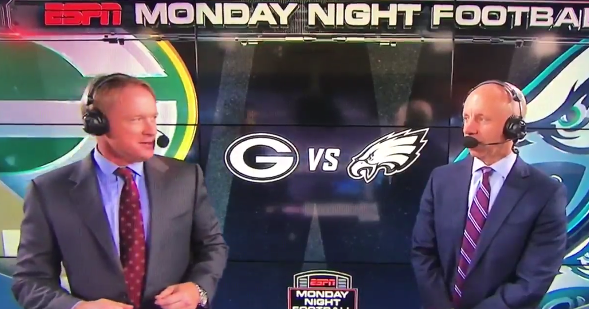 WATCH: Jon Gruden breaks out the Merrill Reese impression on MNF ...