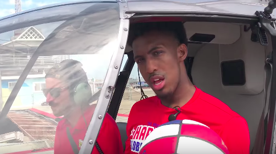 Globetrotters helicopter shot