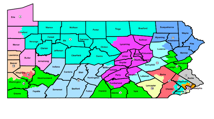 Proposed Pa. congressional map