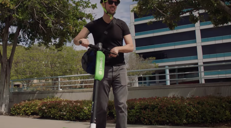 Lime scooter boy