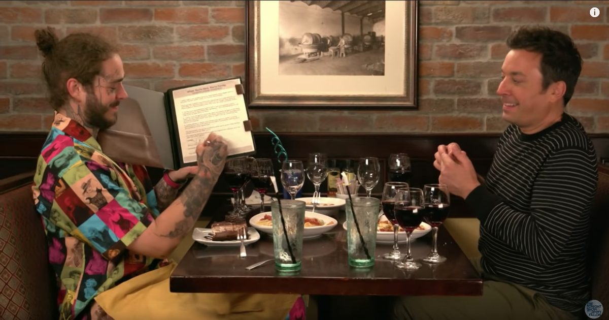 Watch Post Malone Introduce Olive Garden To Jimmy Fallon Phillyvoice