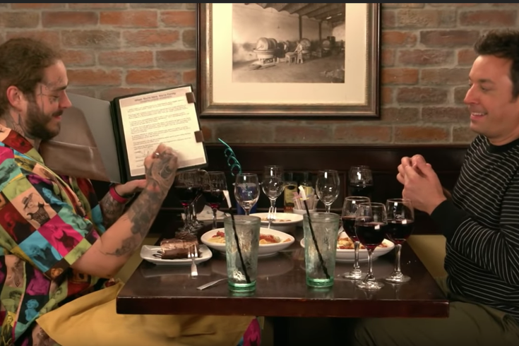 Post Malone takes Jimmy Fallon to Olive Garden