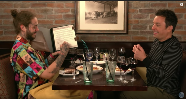 Post Malone takes Jimmy Fallon to Olive Garden