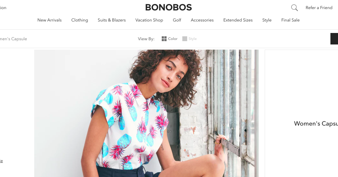 Bonobos launches first women's collection, created in honor of Women's ...