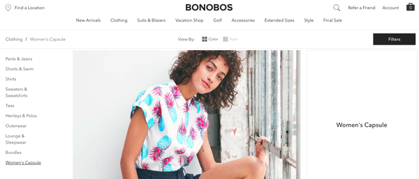 Bonobos women's collection