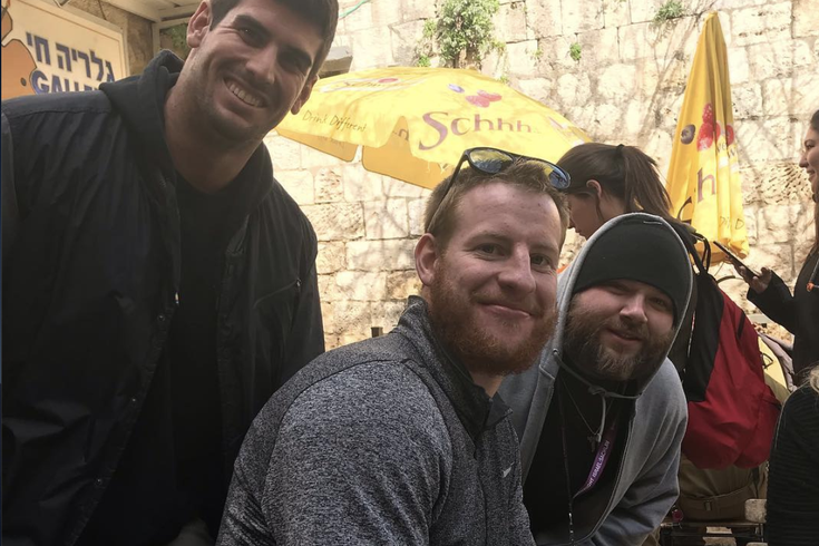 Carson Wentz spotted in Israel