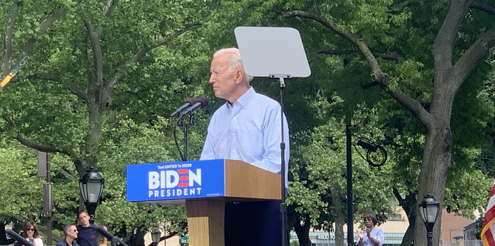 Biden on stage 