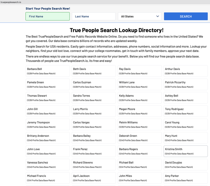 Limited - TruePeopleSearch.io2