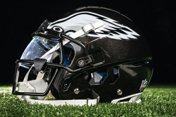 eagles all black helmet