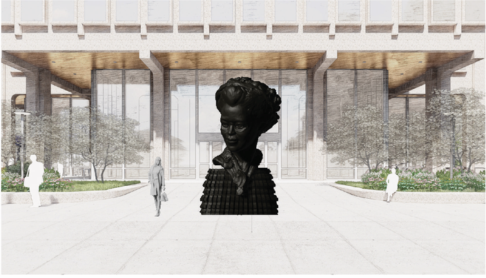 'Passing the Torch' design from Tanda Francis.