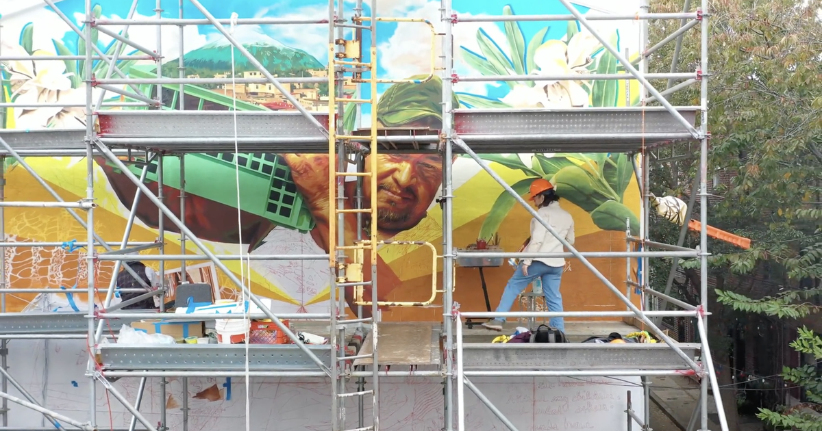 New 30-foot mural in Italian Market is a tribute to area's immigrant communities