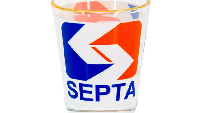 SEPTA shot glass