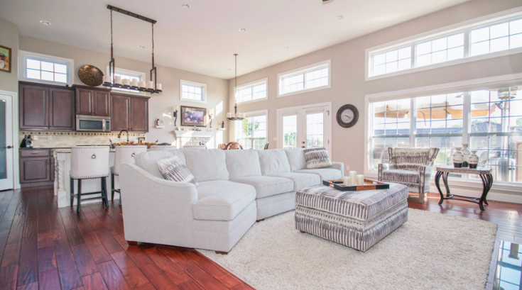 A home interior living room