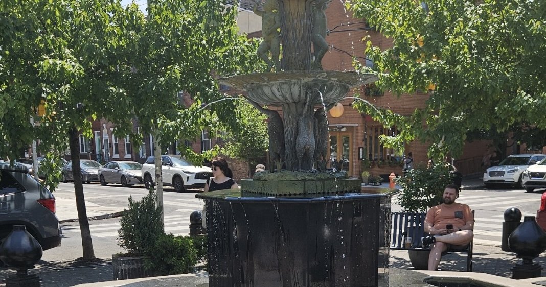 The Singing Fountain in East Passyunk is back on display after a