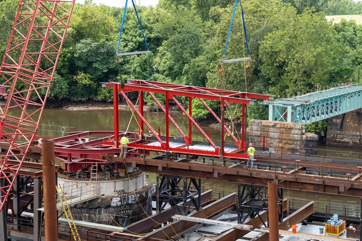 schuylkill banks swing bridge