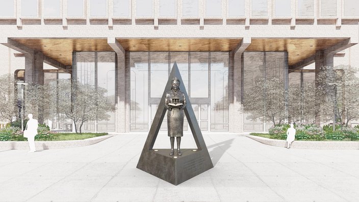 ' Justice in Her Hands, A Torch For Us All' design by Team Wilson + Hayes + Honzo.