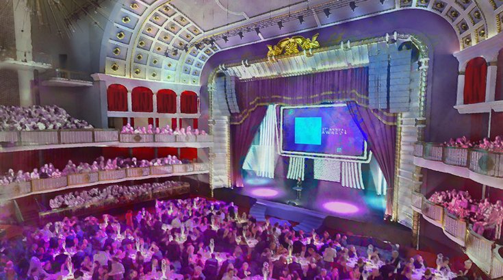 inside the met 3 - cabaret set up