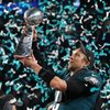 Nick Foles Super Bowl LII Lombardi Trophy