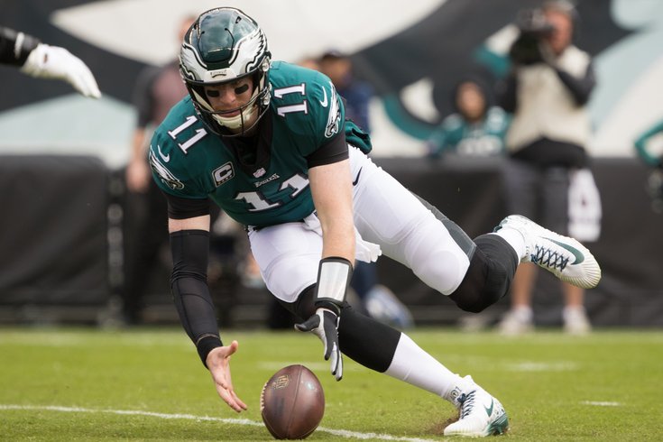 Image result for carson wentz fumble"