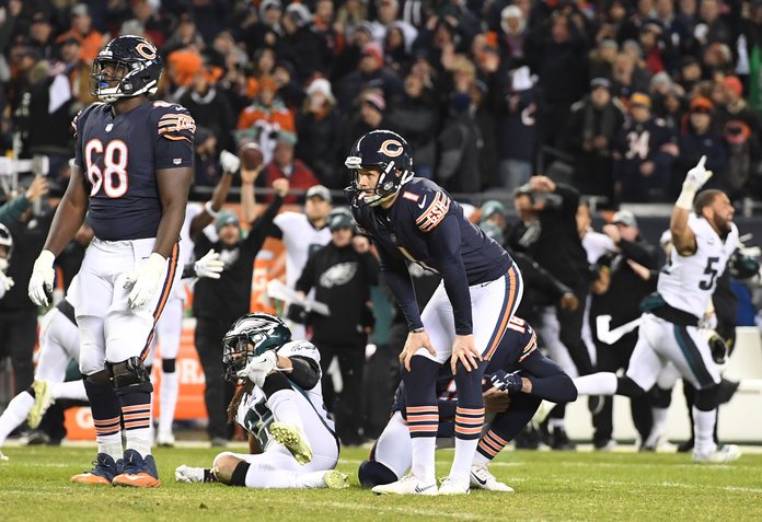 Sad Bears fans edit Cody Parkey's kick to make it seem like Chicago won