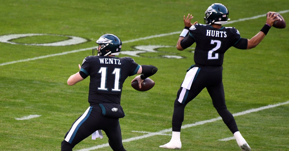 Everything the new Eagles coach had to say about Carson Wentz, Jalen Hurts and the QB situation