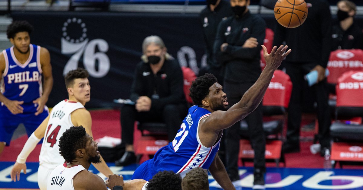 Direct observations: Joel Embiid leads Sixers to win against Heat by 45 points, MVP level