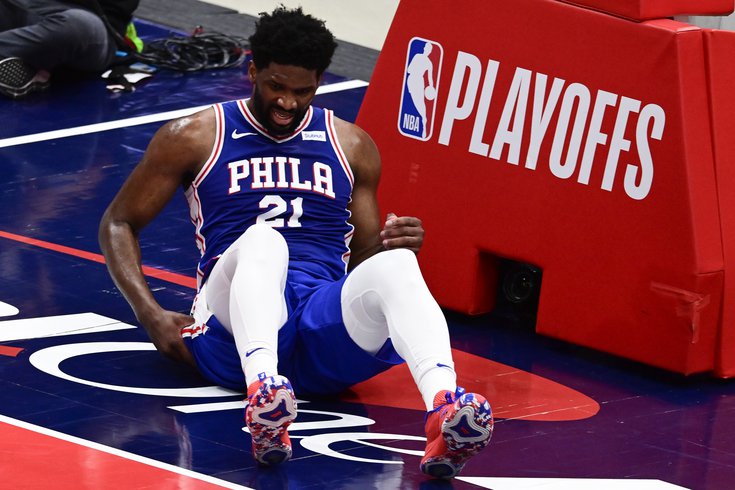 Sixers Joel Embiid Leaves Game 4 Vs Wizards With Knee Soreness Phillyvoice