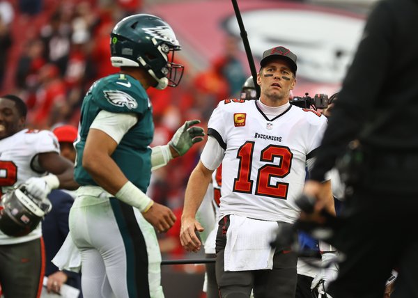 Tom Brady Jalen Hurts Playoffs