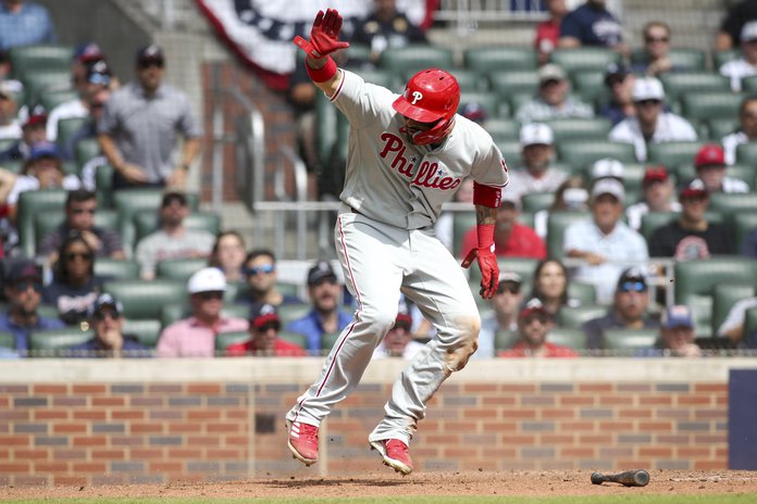 Nick Castellanos Philadelphia Phillies Men's Red Roster Name